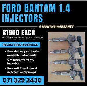 FORD BANTAM 1.4 INJECTORS FOR SALE WITH WARRANTY 