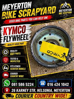 Kymco Flyweel.  Meyerton Bike Scrapyard. New and secondhand spares. We stripping Bikes, Quads, Off r