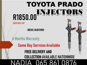 RECONDITIONED DIESEL INJECTORS FOR SALE OR TO RECON FOR TOYOTA PRADO
