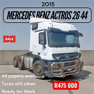 2015 - Mercedes Benz Actros 2644 6x4 – Strong & Reliable Truck at a Bargain Price