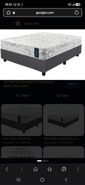 Three quarter forty winks base and mattress firm