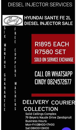 HYUNDAI SANTE FE DIESEL INJECTORS