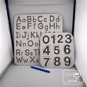 Alphabet & Numbers Trace Boards