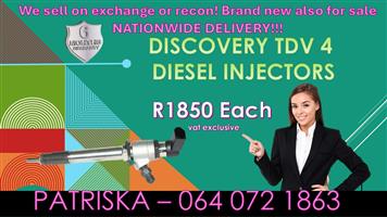 DISCOVERY TDV4 DIESEL INJECTORS FOR SALE 