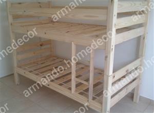 Children's bunk bed. Pine bunkbed for kids