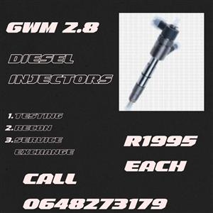 Gwm 2.8 diesel injectors for sale 