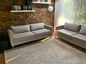 Modern 2-Seater Sofas (Set of 2) – 200 × 85 75 cm each