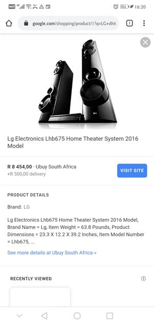 LG DVD Home Theater System 