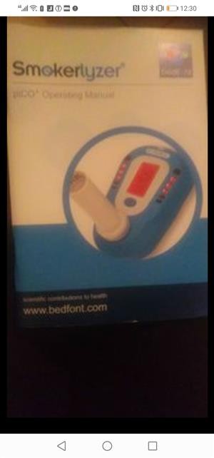 Bedmont Pico Smokelyzer breath carbon monoxide monitor 
