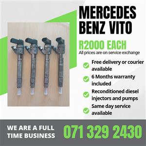 MERCEDES BENZ VITO INJECTORS FOR SALE WITH WARRANTY 