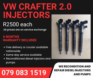 VW CRAFTER 2.0 INJECTORS FOR SALE WITH WARRANTY 