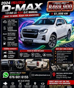 2024 Isuzu D-Max 1.9Ddi LS 4x4 D/C Manual