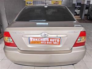 2005 Gold Toyota Corolla 1.6 I GLE  Automatic Milage 89,000 km Petrol 