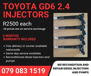 TOYOTA GD6 2.4 INJECTORS FOR SALE WITH WARRANTY 