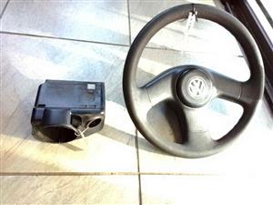 2006 VW mk1 citigolf steering wheel and steering cover