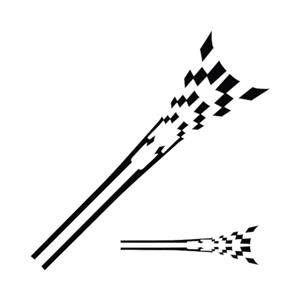 VW Polo Racing Flag Vinyl Door Sticker Kit