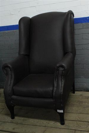 DARK BROWN SINGLE WINGBACK CHAIR(S066406A)