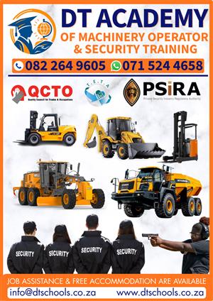 GRADER OPERATOR TRAINING IN PRETORIA