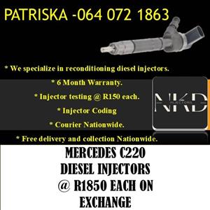 MERCEDES C220 DIESEL INJECTORS FOR SALE