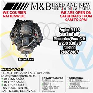 Engine M113 (Second Hand) Suitable for Mercedes-Benz CLK W209 5.0L V8 CLK