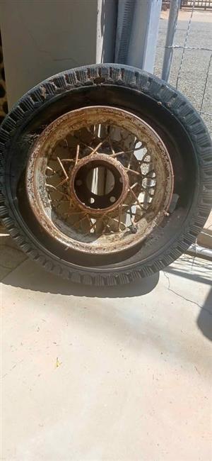 Very old car rim