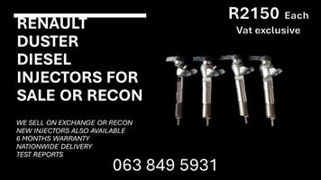 RENAULT DUSTER DIESEL INJECTORS RECON 6 MONTH GUARANTEE