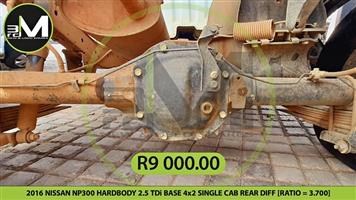 2016 NISSAN NP300 HARDBODY 2.5 TDi BASE 4x2 SINGLE CAB REAR DIFF [RATIO = 3.700