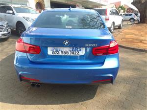 2017 BMW 320I M_SPORT AUTOMATIC BLUE  LEATHER INTERIOR SUNROOF REVERSE SENSOR PETROL FULL SERVI