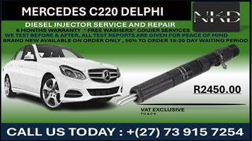 Mercedes C220 Delphi Diesel Injectors 