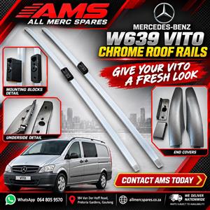 Mercedes Benz Vito Chrome Roof Rails
