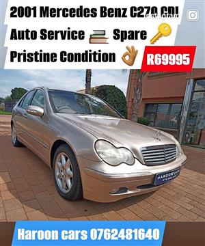  2001 Mercedes Benz C270 CDI Auto Service History immaculate condition spare keys