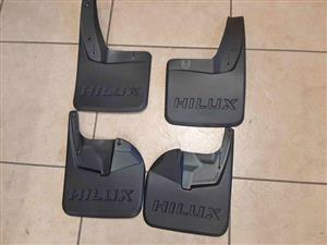 TOYOTA HILUX D4D, GD6, MUD FLAPS. R550 FOR A SET. BRAND NEW. FOR VARIOUS OTHER CARS.