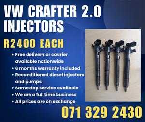 VW CRAFTER 2.0 INJECTORS FOR SALE WITH WARRANTY 