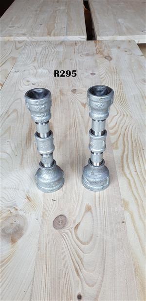 2 x Heavy Duty Candle Holders