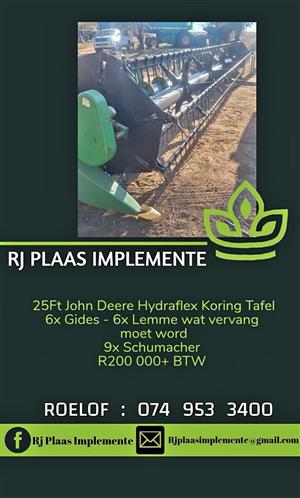 John deere 25ft flex tafel