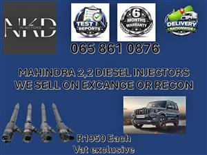MAHINDRA 2,2 DIESEL INJECTORS FOR SALE - RECONDITIONED AND NEW BALFOUR