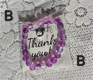 Kuromi character charm with Bead bracelet
