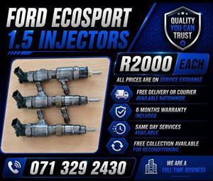 FORD ECOSPORT 1.5 INJECTORS FOR SALE WITH WARRANTY 