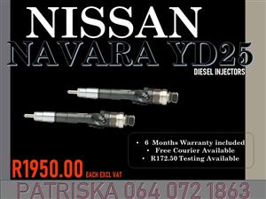 Nissan Navara Yd25 Diesel injectors for sale on same services