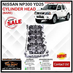 NISSAN NP300 YD25 CYLINDER HEAD (BARE)