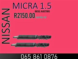 Nissan Micra diesel Injectors For Sale we sell on exchange or recon