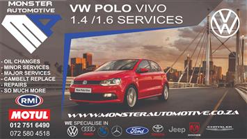 VW Polo Vivo 1.4 / 1.6 Services and Repairs 