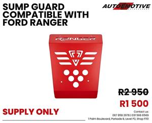 Sump Guard compatible with Ford Ranger - Supplied