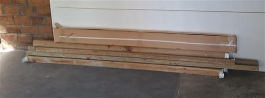 Melamine wood and wood trusses