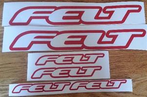 Felt bicycle frame decals stickers vinyl cut sticker kits