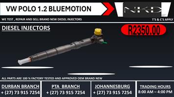 Vw Polo 1.2L Diesel Injectors 