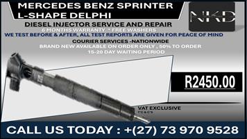 Mercedes Sprinter L-shape Delphi Diesel Injectors 