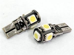 T10 5LED SMD Led Parklight Bulbs with Canceller (pair)