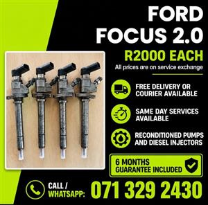 FORD FOCUS 2.0 INJECTORS FOR SALE WITH WARRANTY 