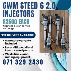 GWM STEED 6 2.0 INJECTORS FOR SALE WITH WARRANTY 